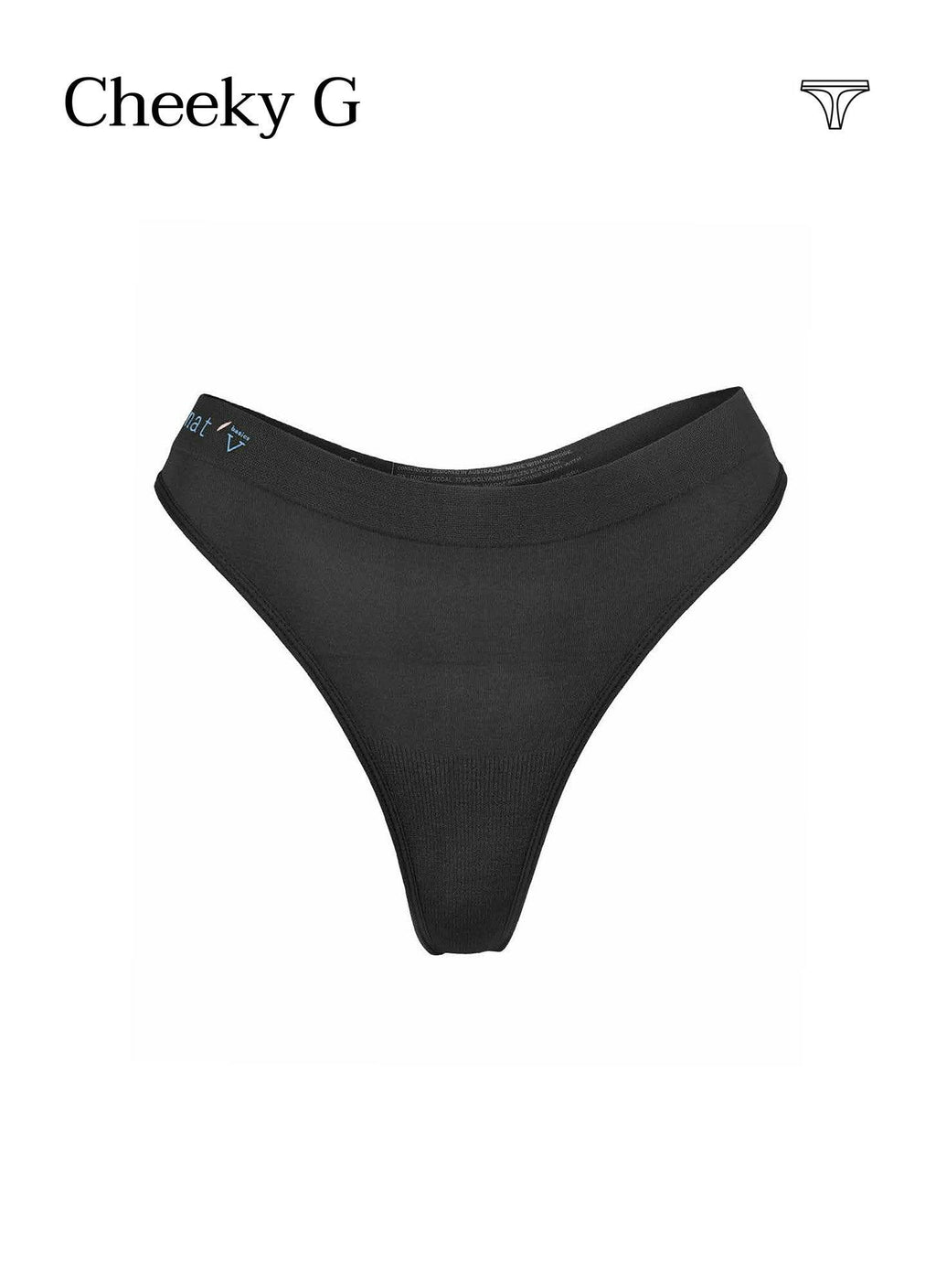 CHEEKY G STRING - BLACK