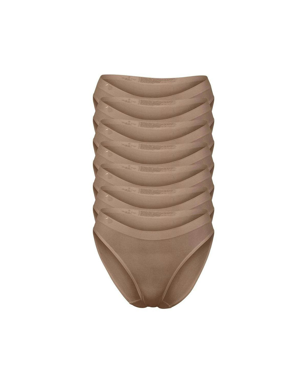 Callie Modal Bikini Brief Underwear 7 Pack - Chestnut