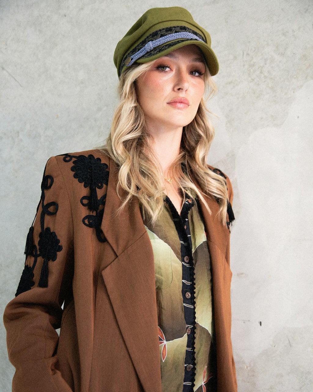 The Naomi Cap - Green Canvas