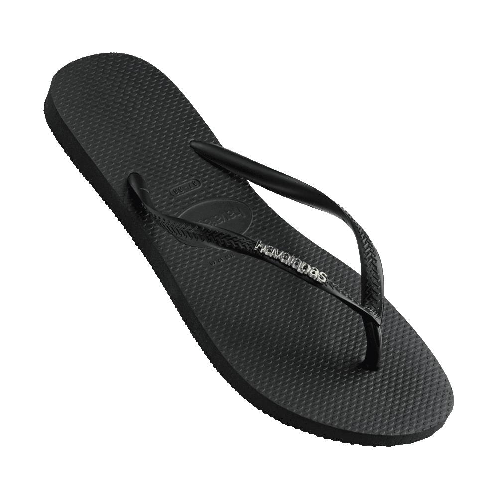 Slim Metal Logo Thongs