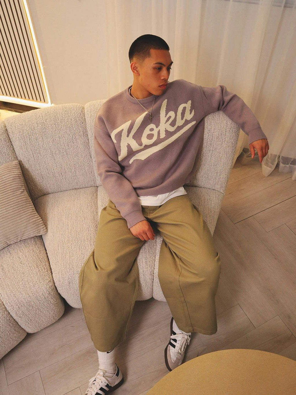 Barrel Leg Pants - Army Green