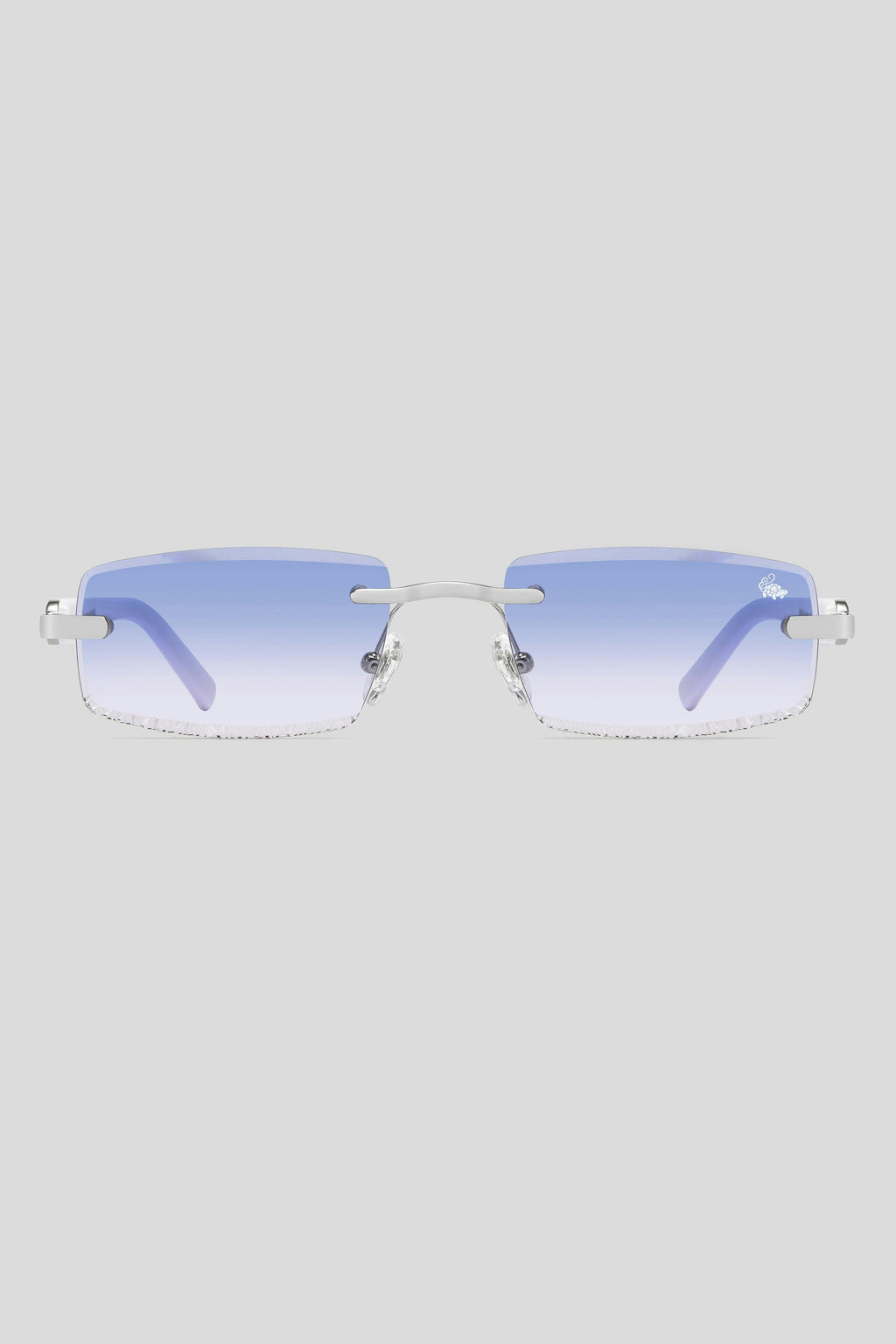 Diamond Cut Mabel Blue Silver | White