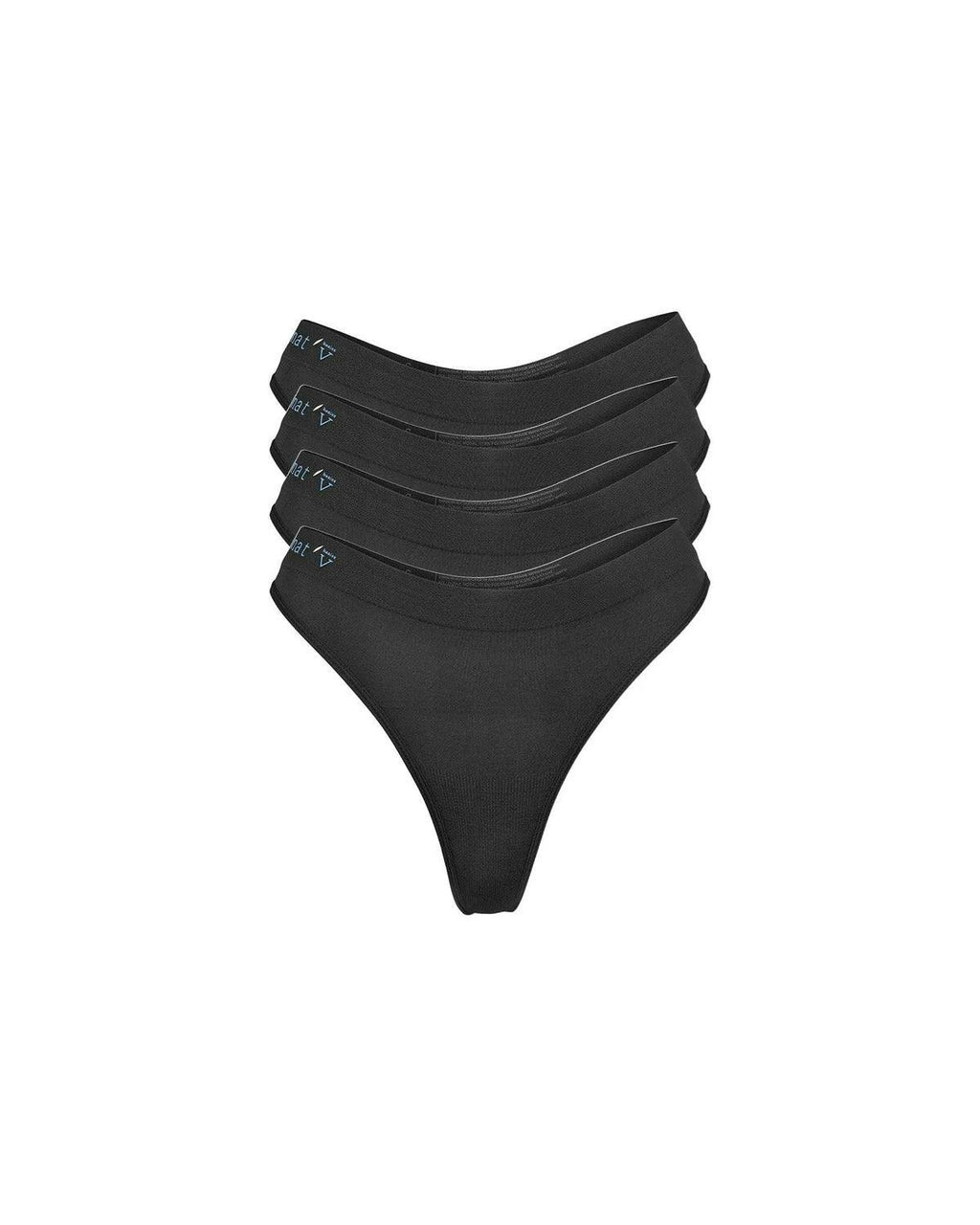 Cheeky Modal G-String Underwear 4 Pack - Black
