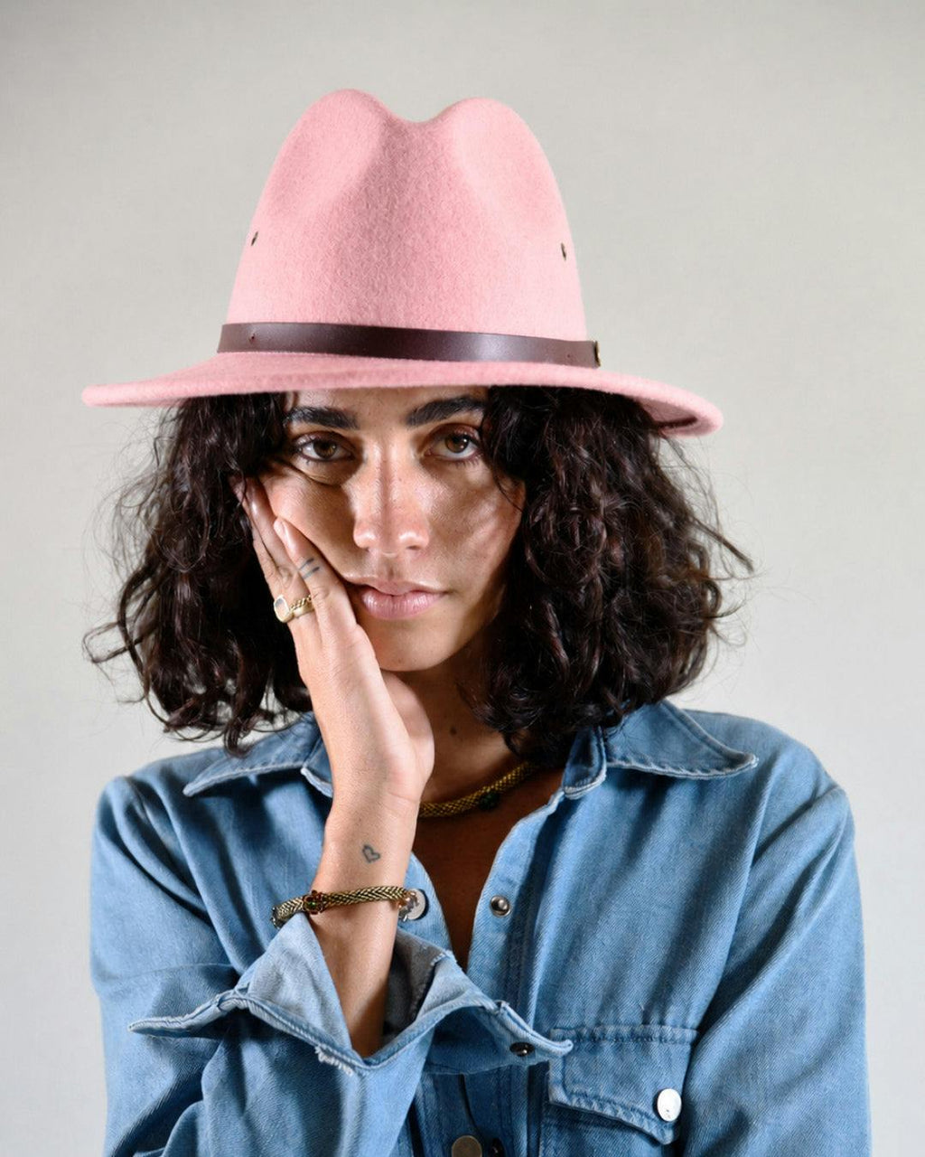 The Ratatat Felt Hat - Pink