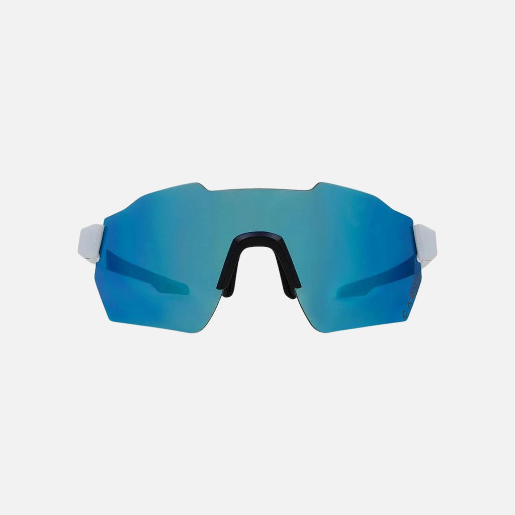 Level Up - Frame: Matte White   Lens: Rose with External Blue Iridium