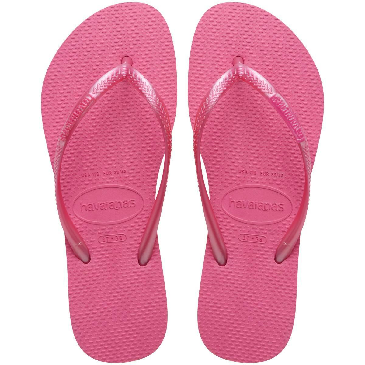 Slim Metallic Thongs
