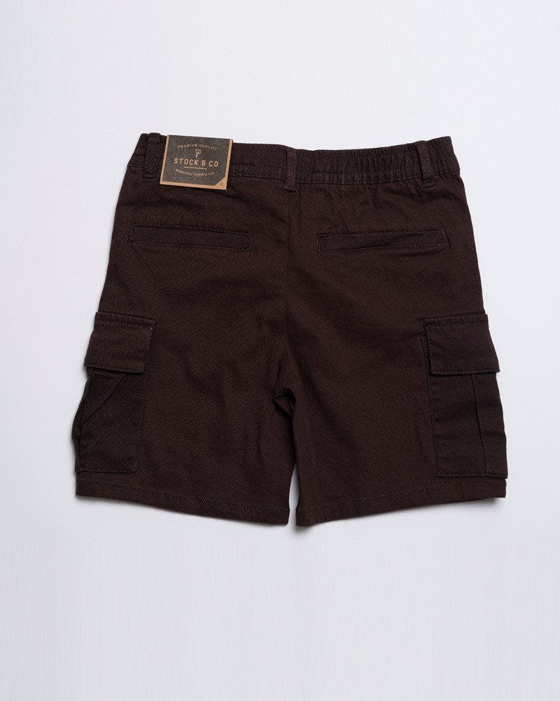Cargo Elastic Waist Stretch Short - Youth