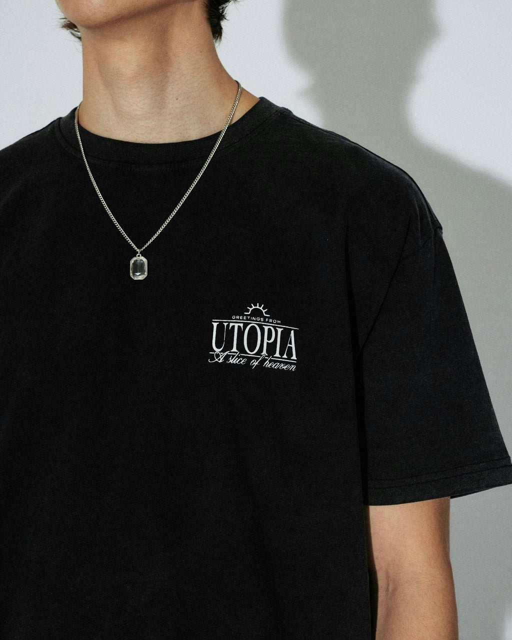 Trooper Tee - Washed Black Utopia