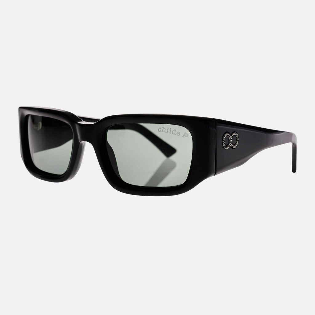 SoliTV Gloss Black | Green Polarised Bio Lens
