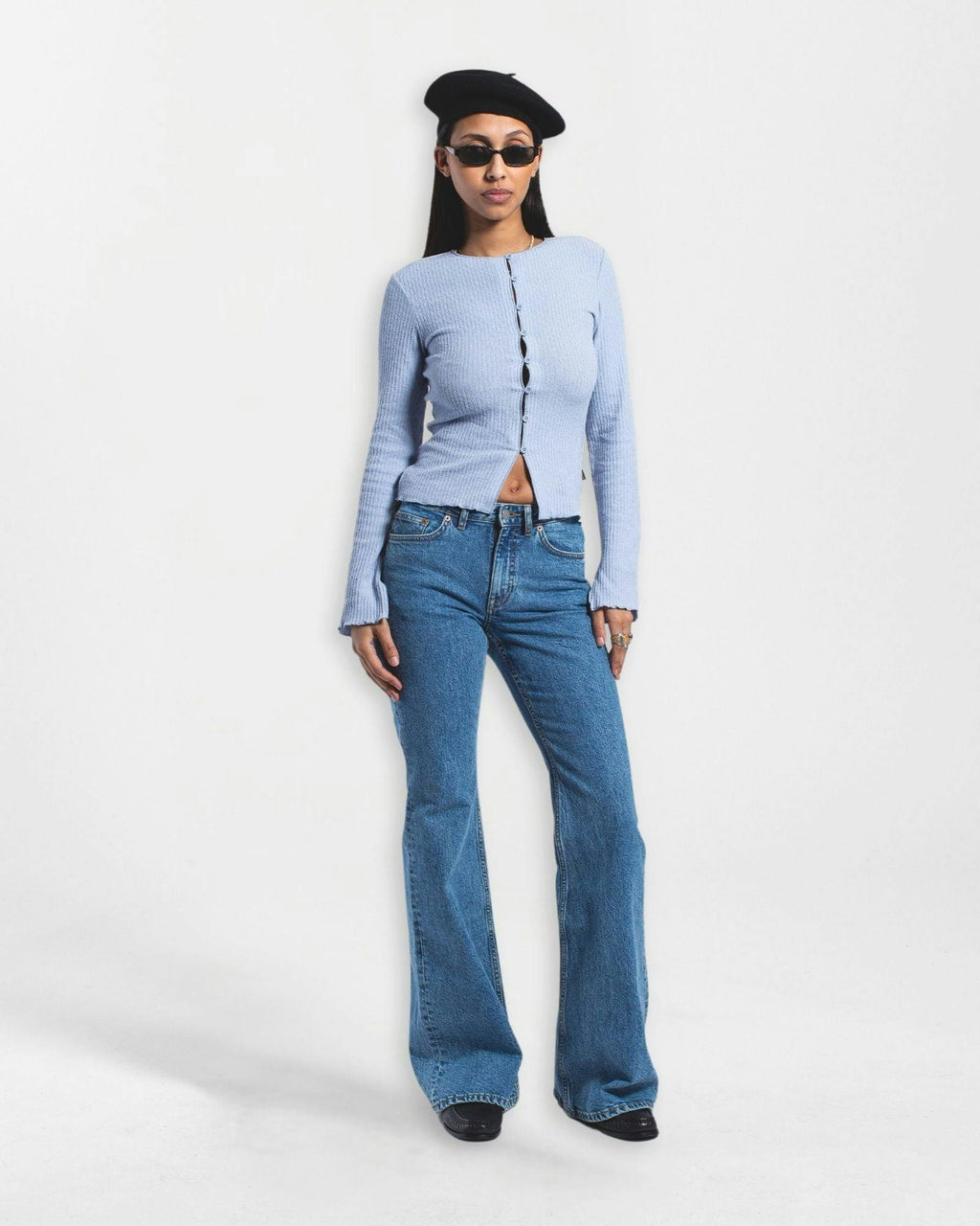Elba Mid Bootcut Jeans - Bay Sky Retro