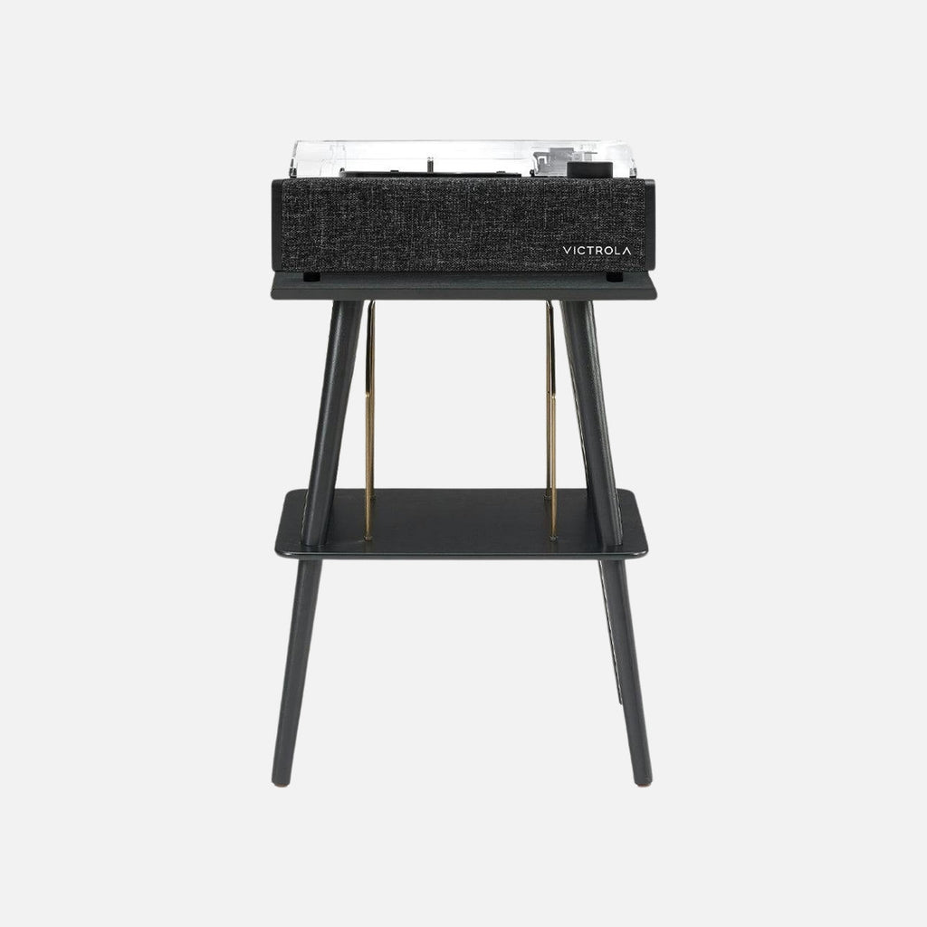 Victrola Eastwood II Turntable - Black + Turntable Stand Bundle - Black