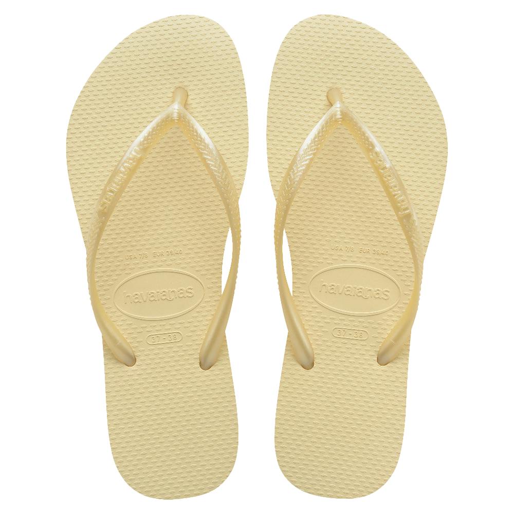 Slim Metallic Thongs