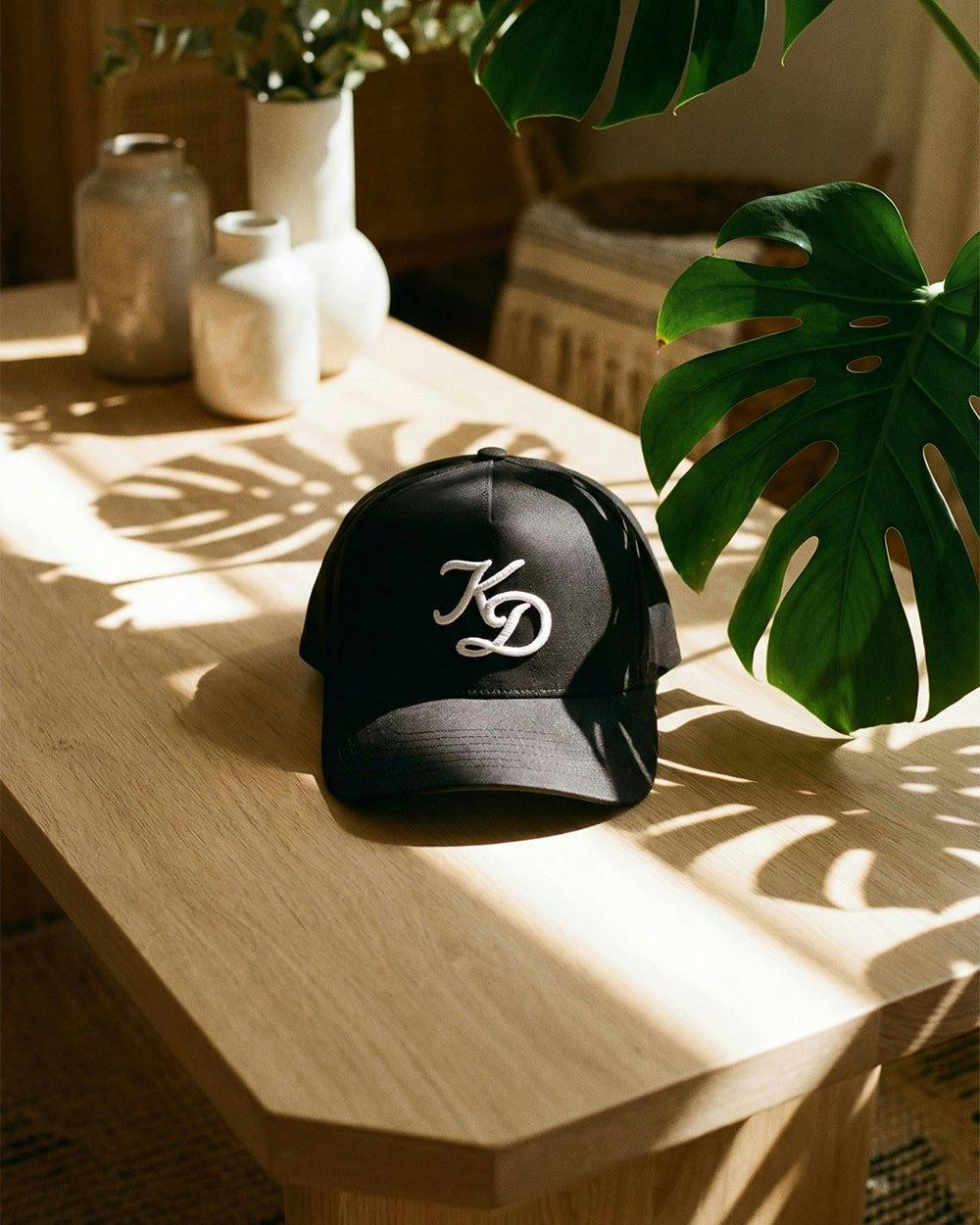 "KD" A-Frame Hat - Black