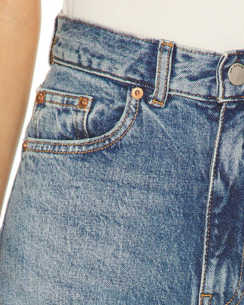 Echo High Straight Jeans - Bay Sky Fade
