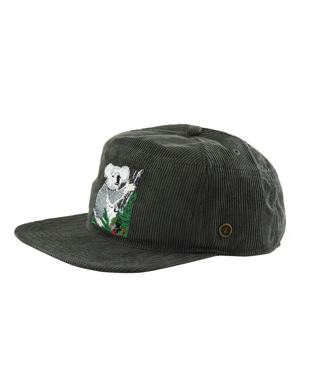 Koala – Kids Corduroy Stash Cap in Slate