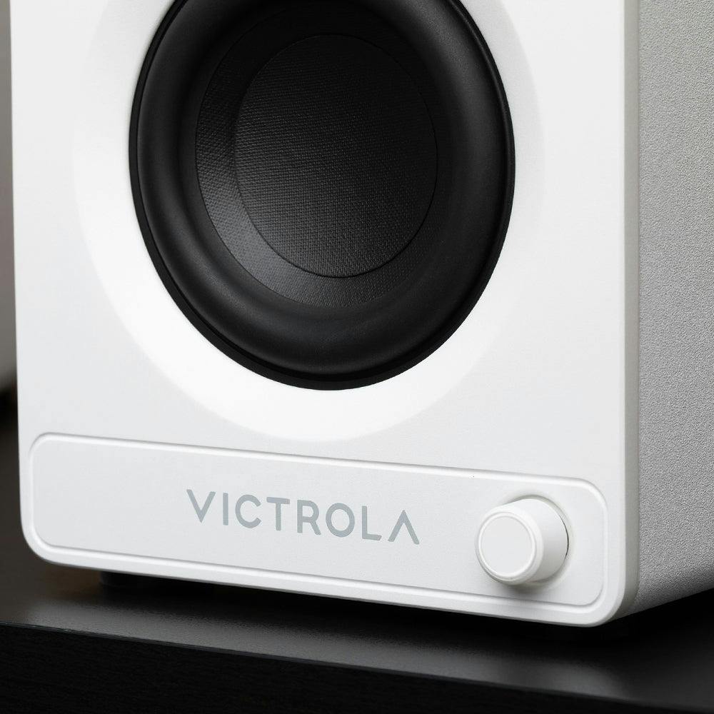 Victrola Tempo Bookshelf Speakers - White