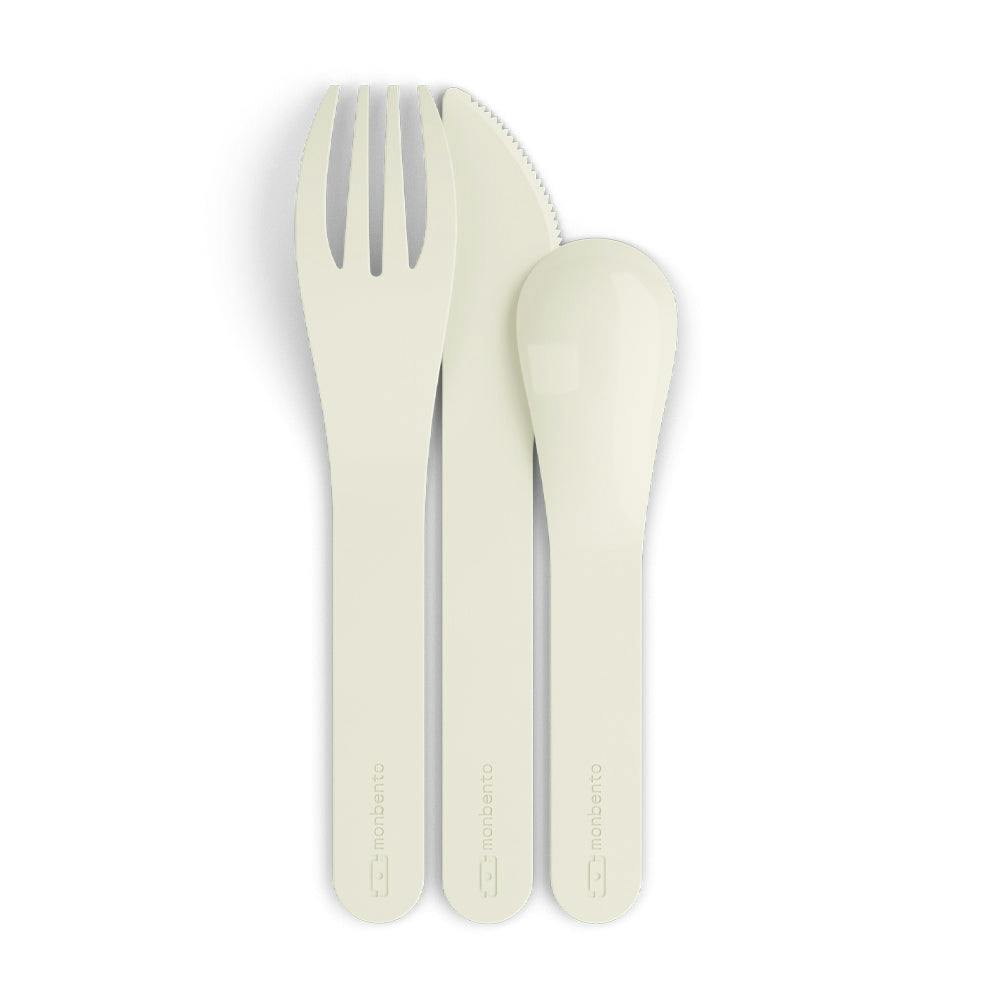 Monbento Mb Pocket Plastic Cutlery Set - Colour Natural