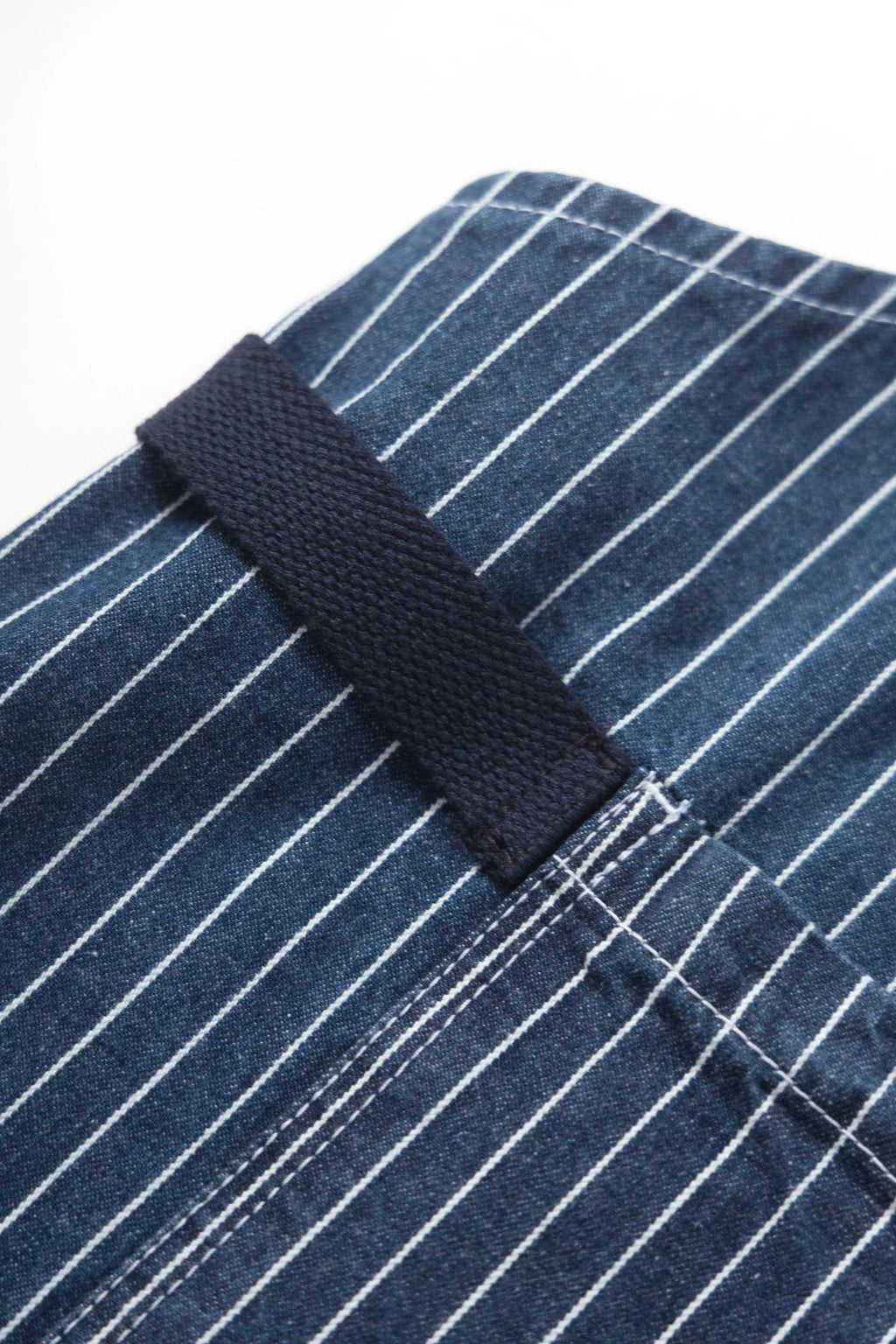 Service Works Pinstripe Denim Apron in Indigo