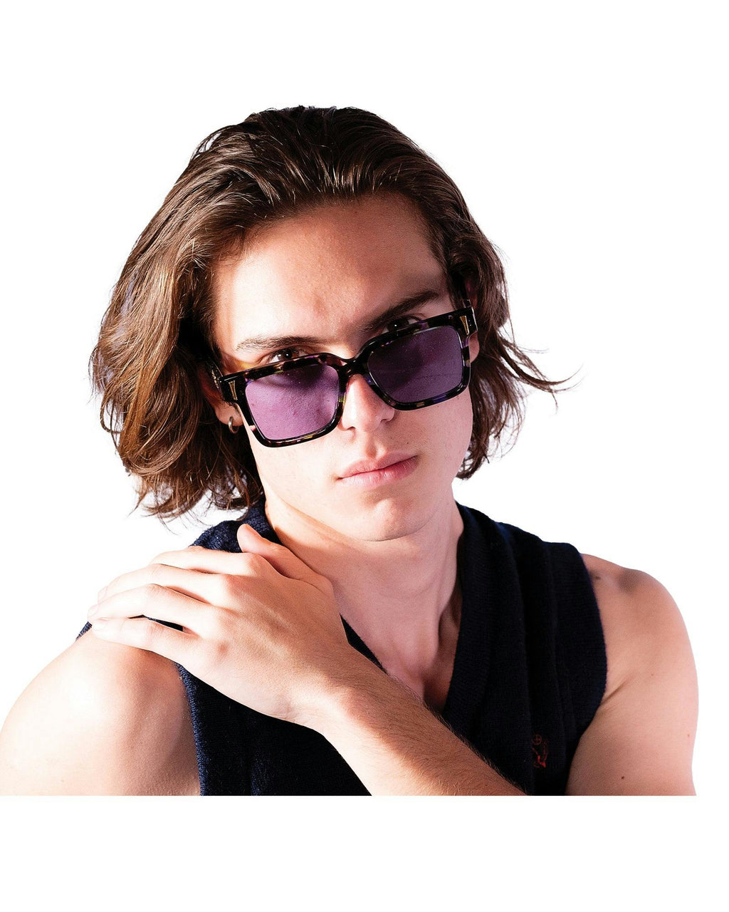 THE SOLAR FLARE Sunglasses Moondust | Polarised Purple Lenses