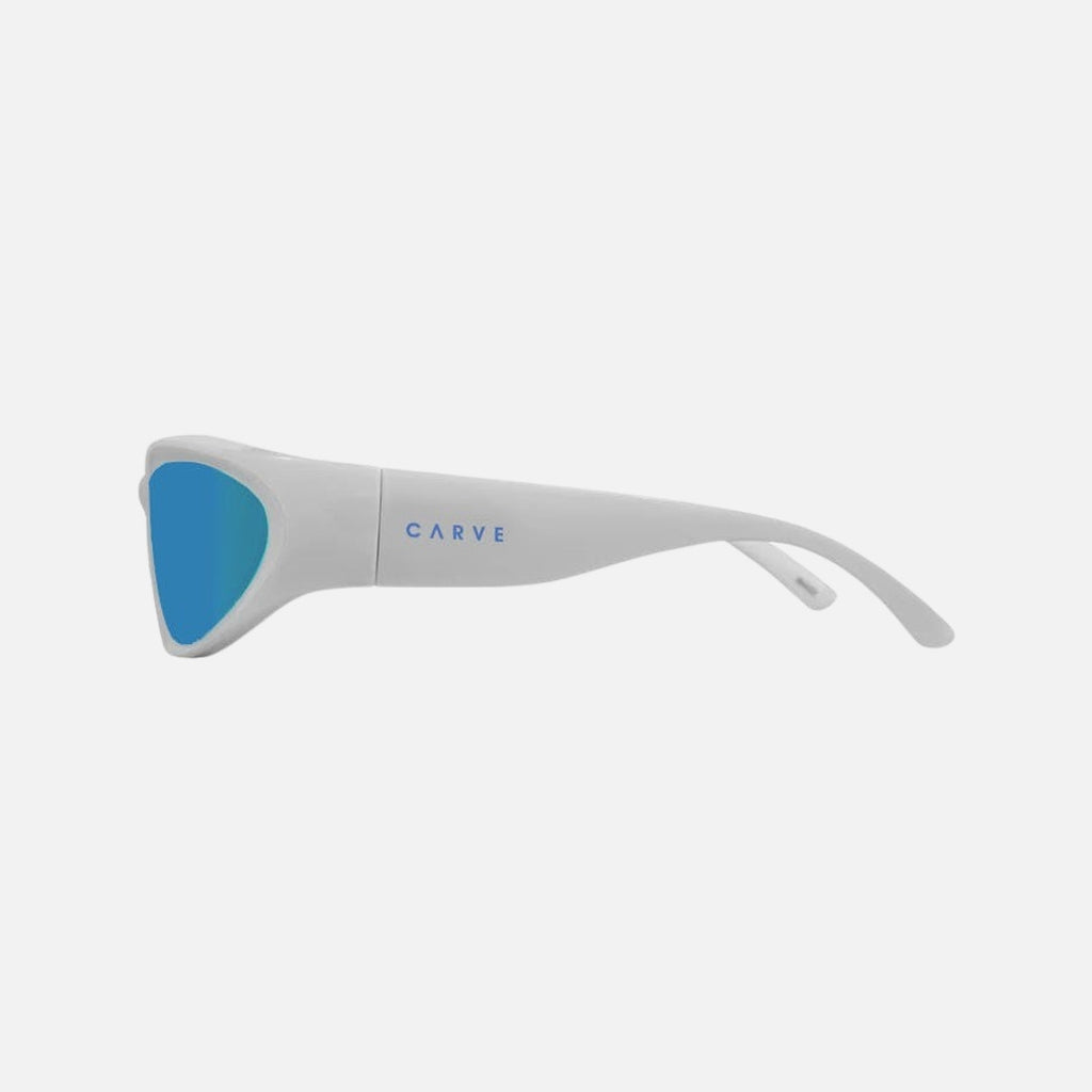 KUBIX - Gloss White Frame, Grey Lens with Blue Iridium