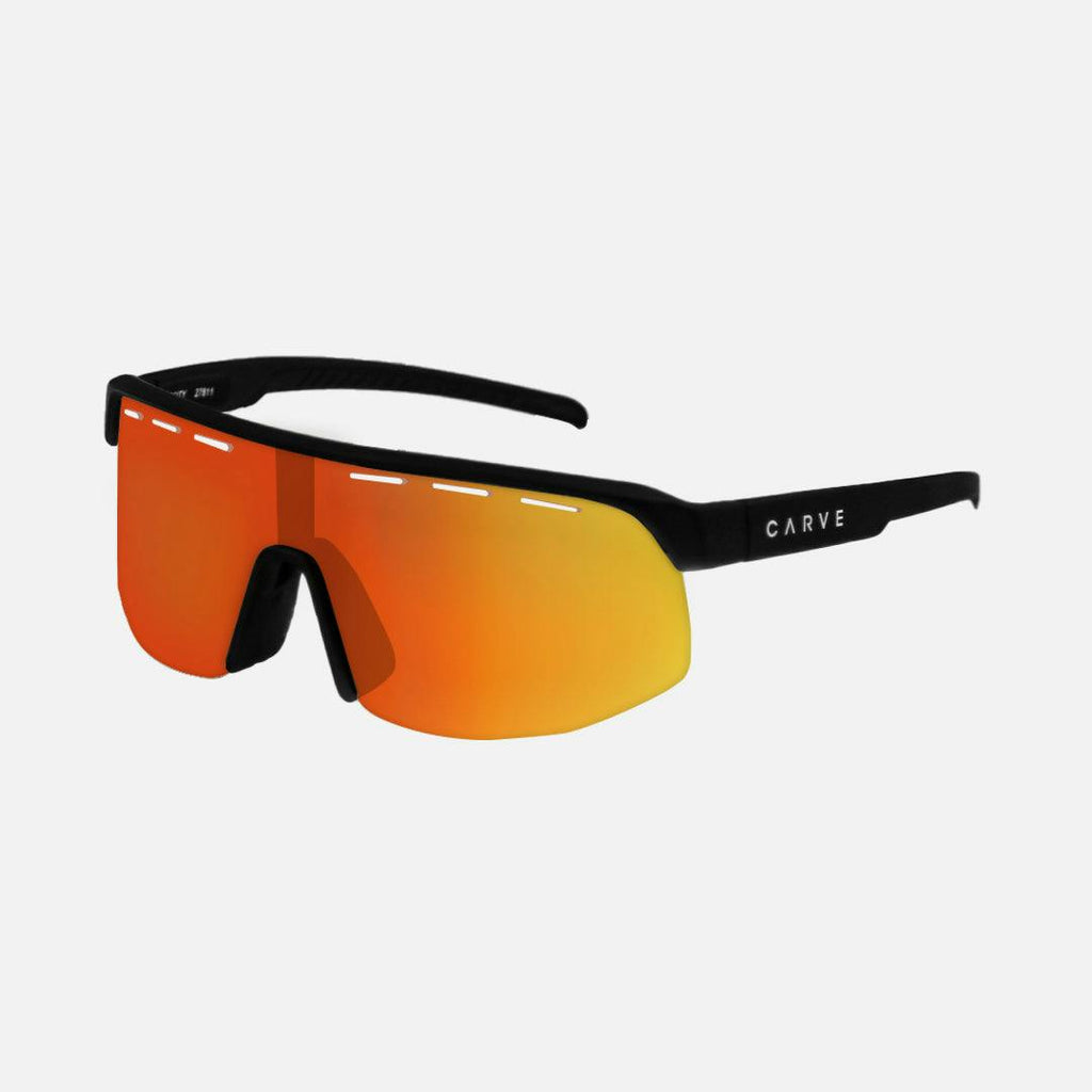 Velocity - Matte Black Frame, Grey Lens with Red Iridium plus Venting
