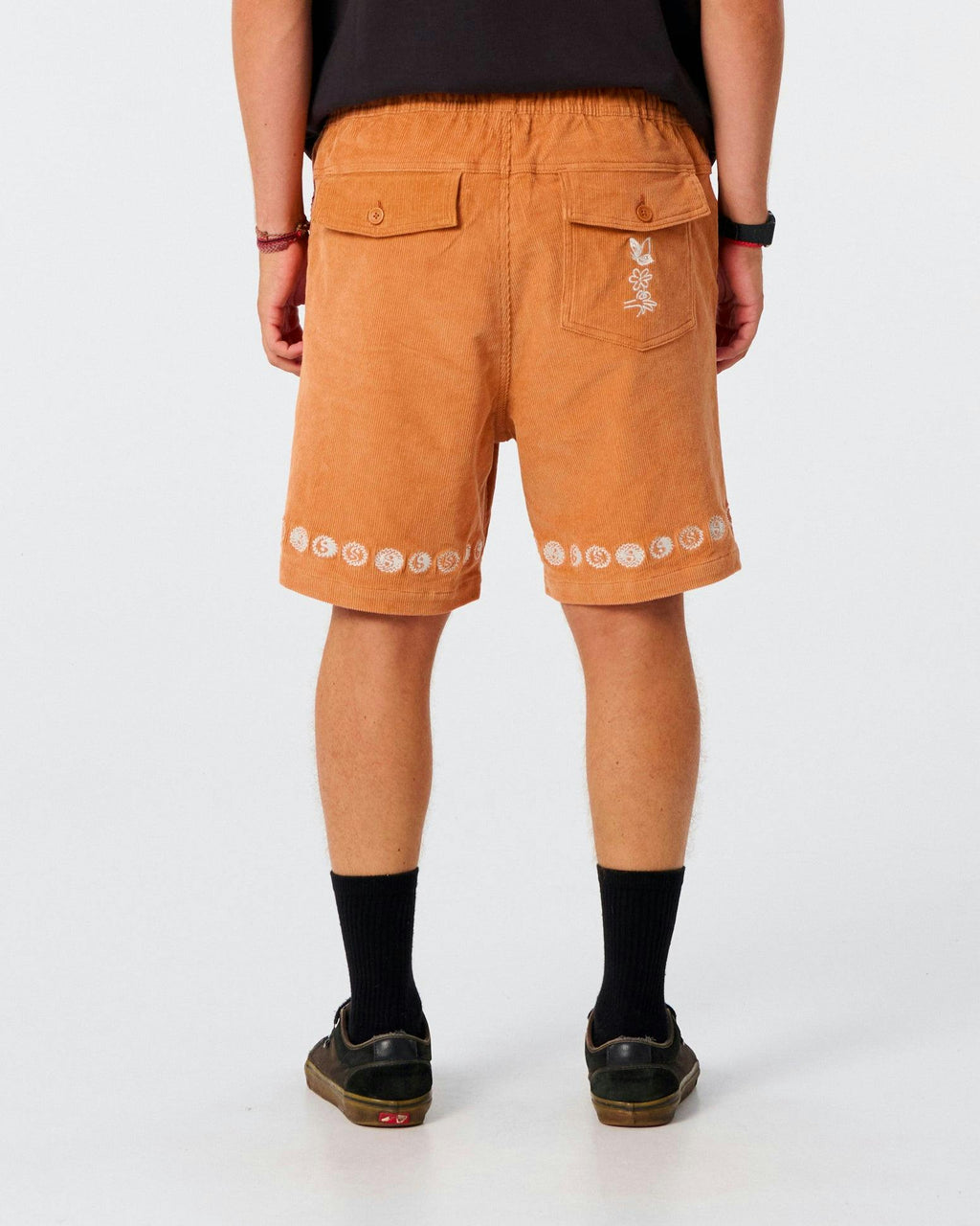 Yin Yang Cord Walkshort - Terracotta