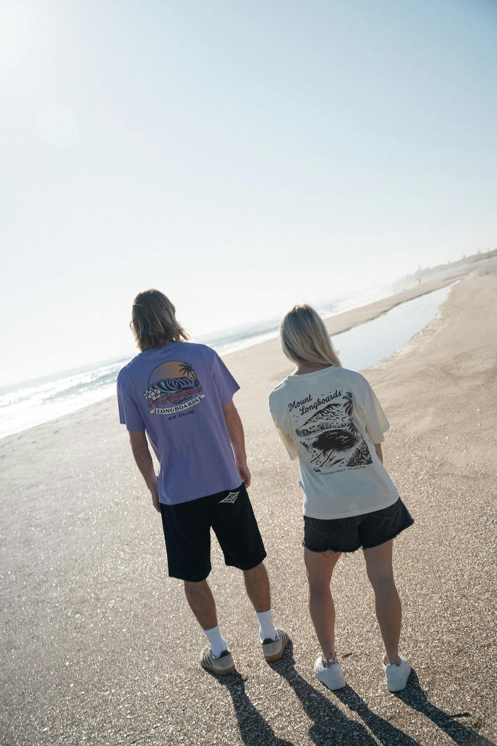 Mt Maunganui Surf Tee - Mauve