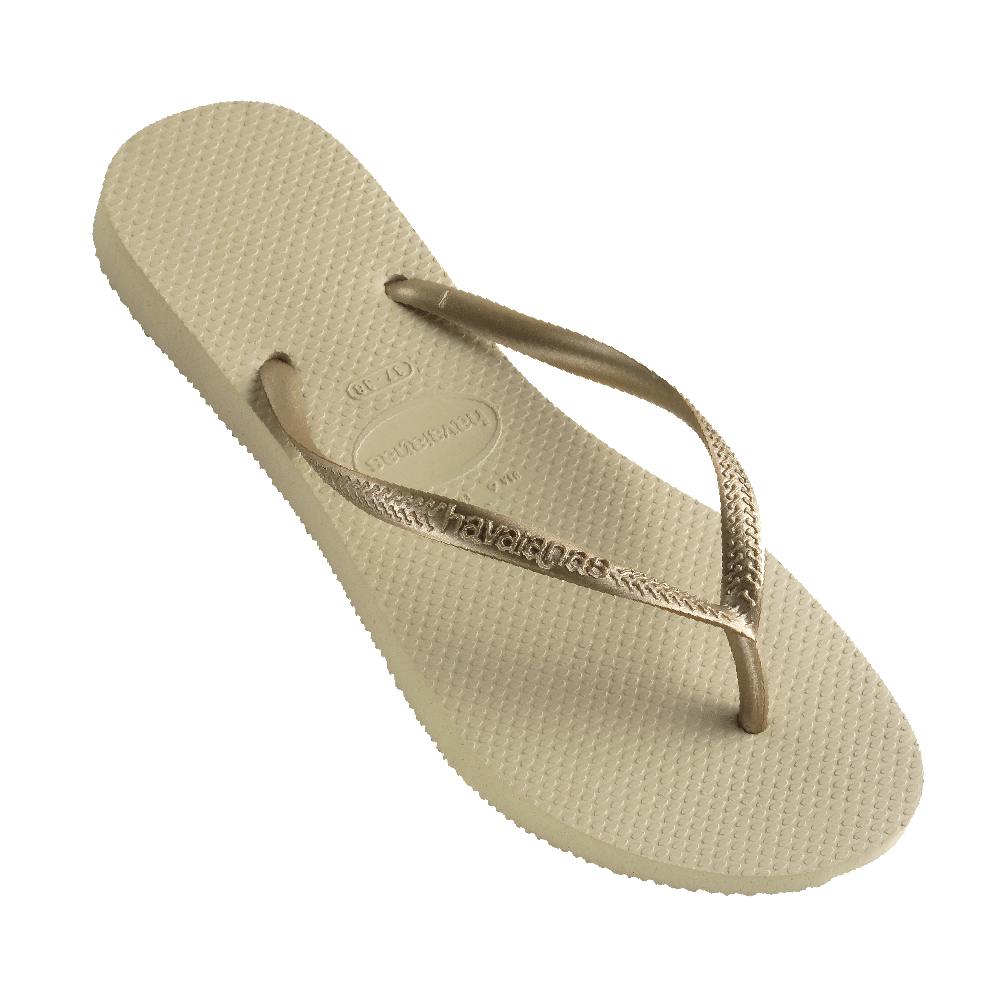 Slim Metallic Thongs