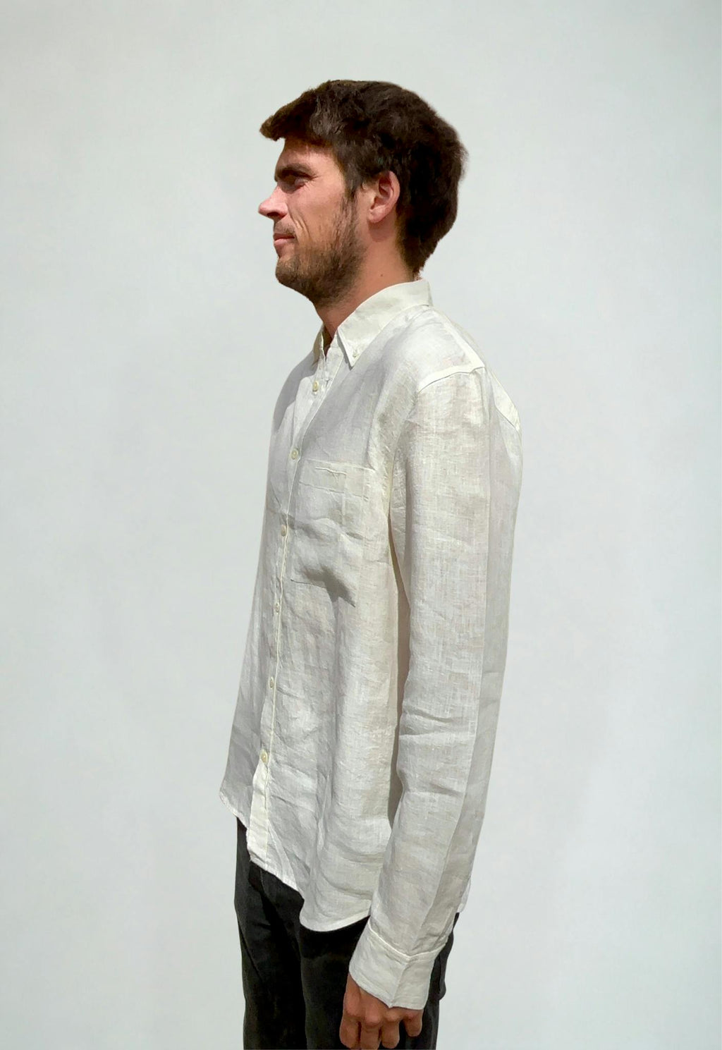 Linen Shirt Cannoli Cream