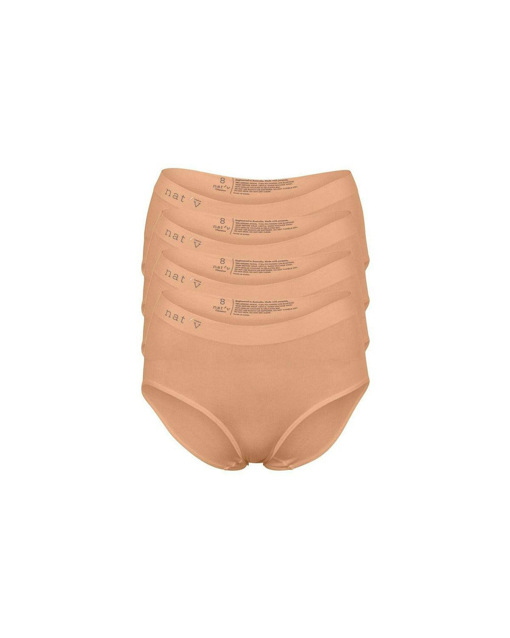 Classic Modal Full Brief Underwear 4 Pack - Beech