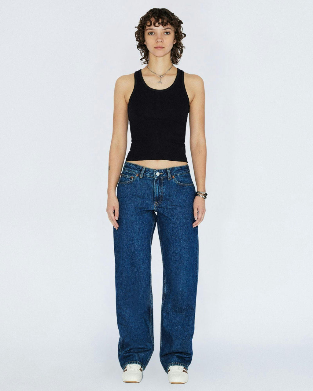 Nika Mid Straight Jeans - Stream Dark Retro Vintage