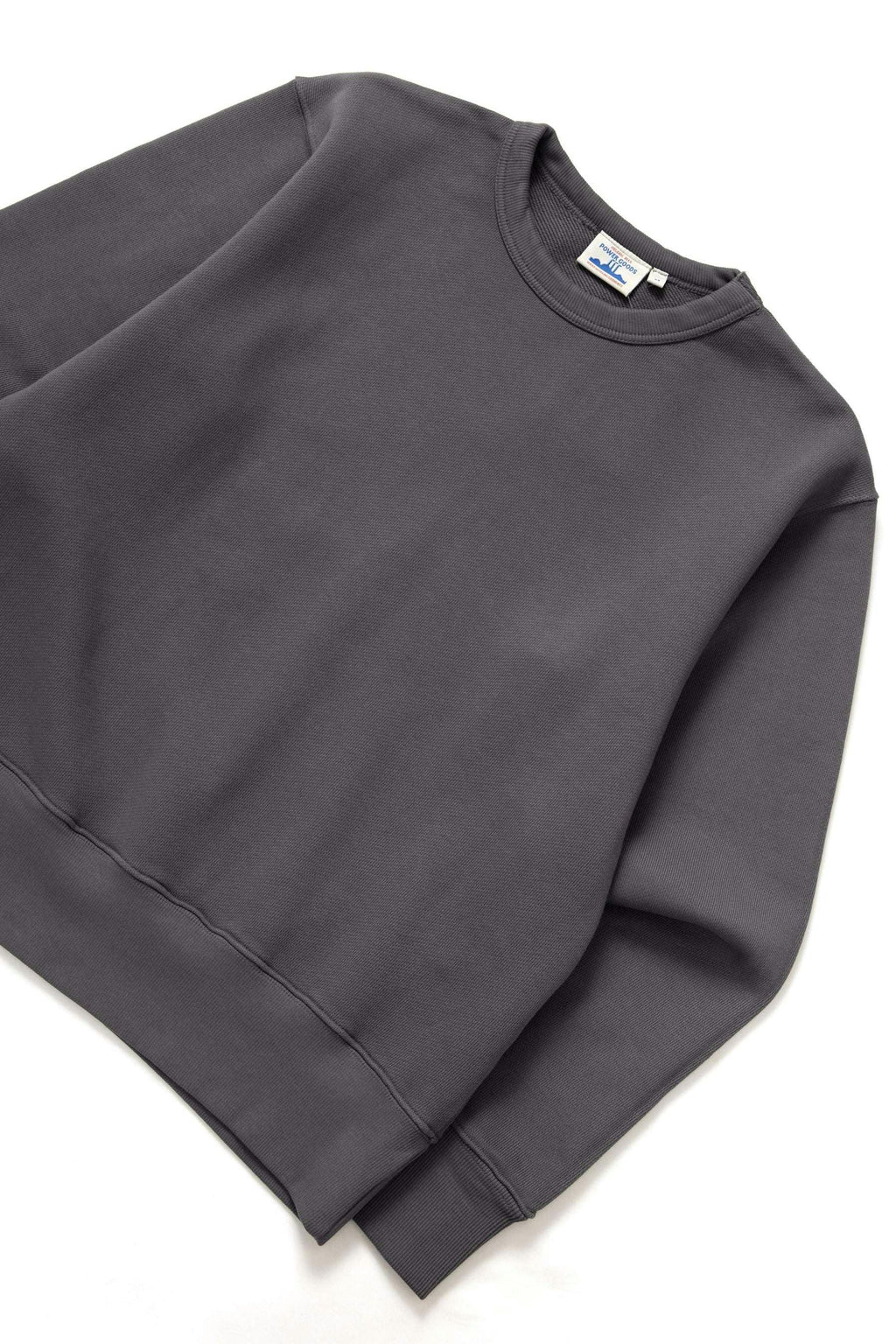 Power Goods Loopback Crewneck in Washed Black