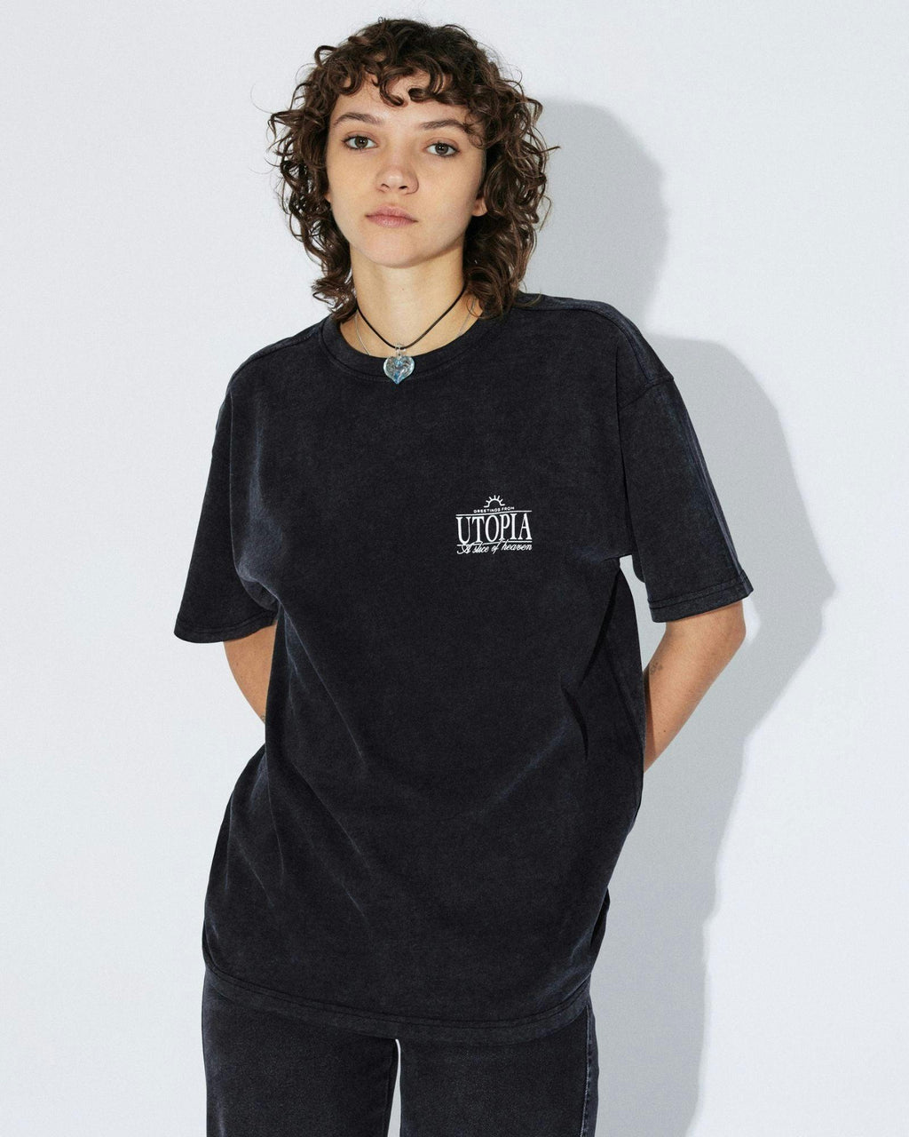 Trooper Tee - Washed Black Utopia