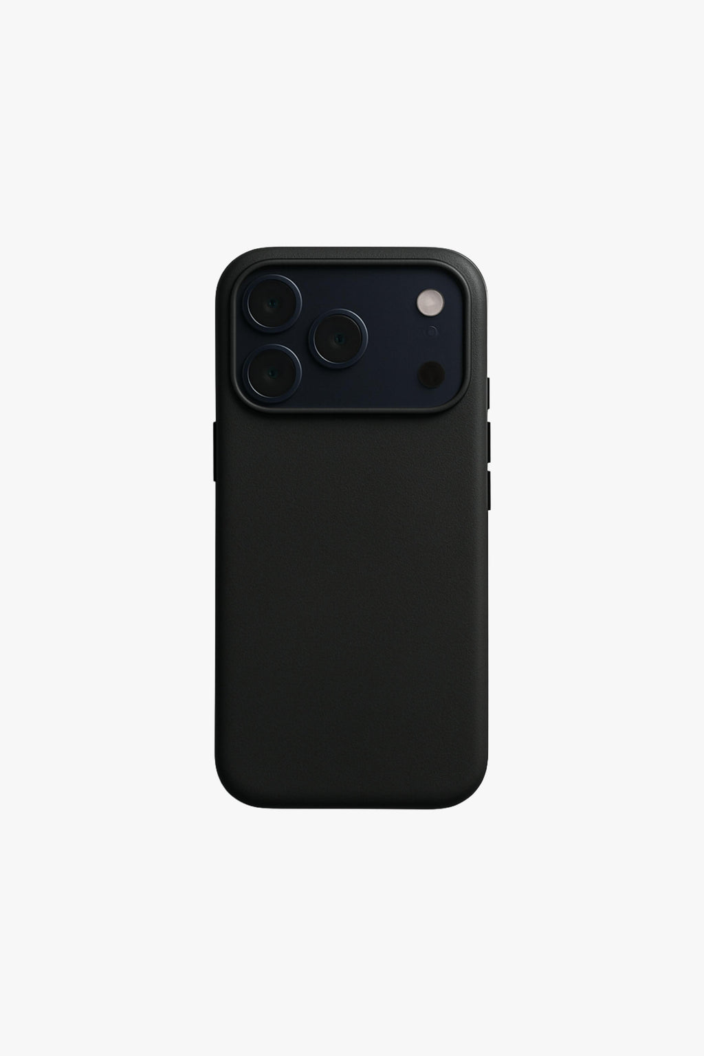 Vegan Leather iPhone 17 Pro Max Case | Black