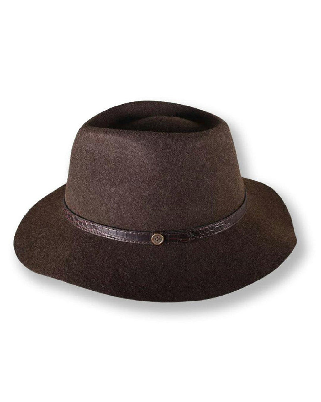 The Dingo – Mottle Brown Crushable Wool Felt Hat