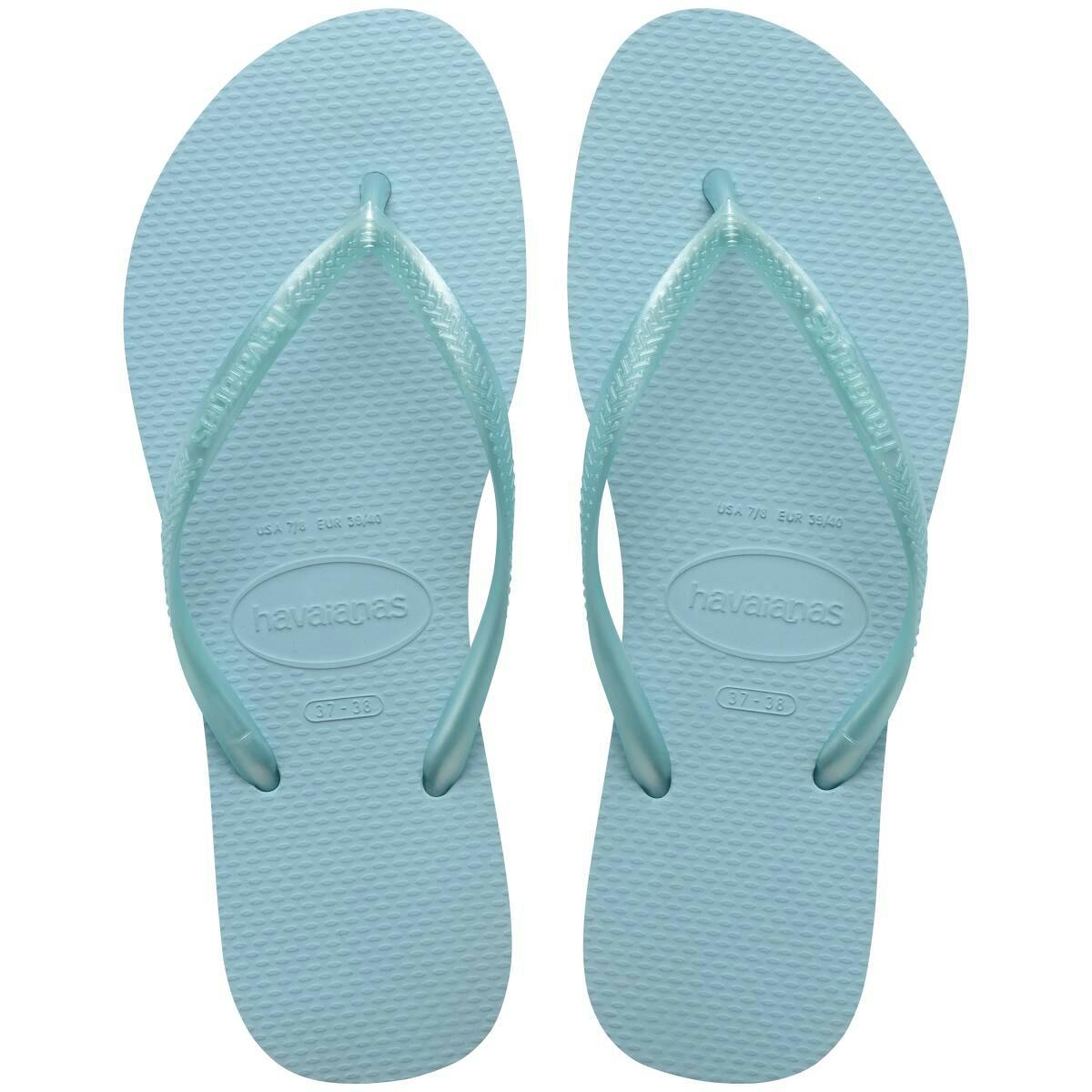 Slim Metallic Thongs