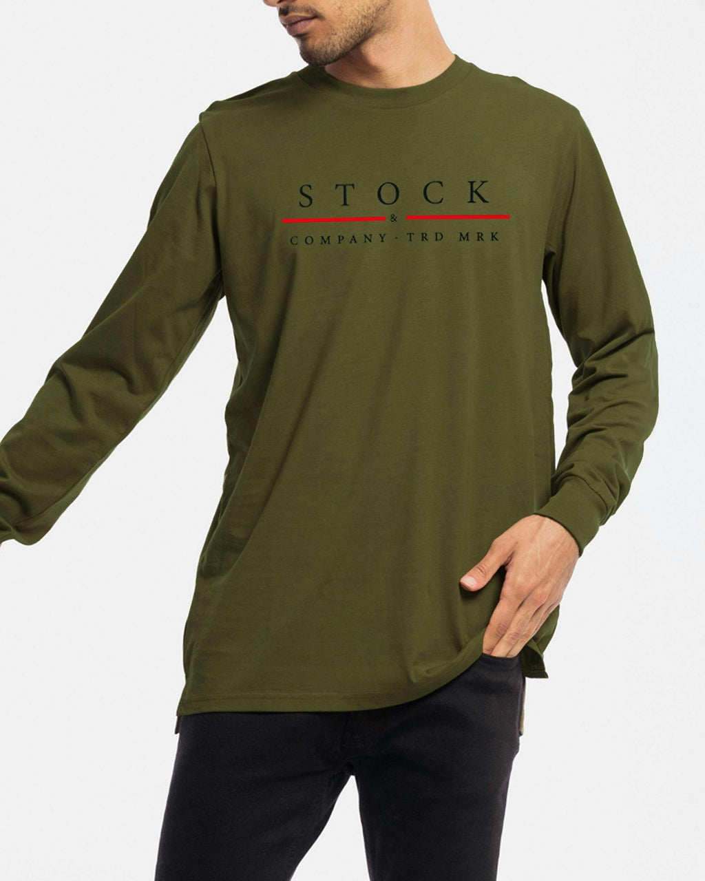 Red Line Long Sleeve Tee