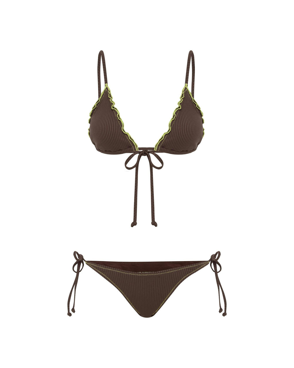 THE FRILL TRI ECO TOP - KOKOMO RIB