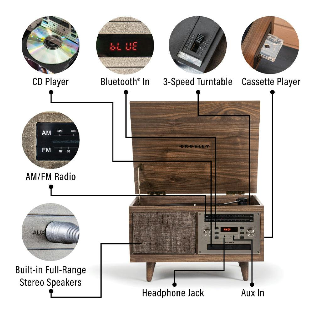 Crosley Serenade 8 in 1 Record Player