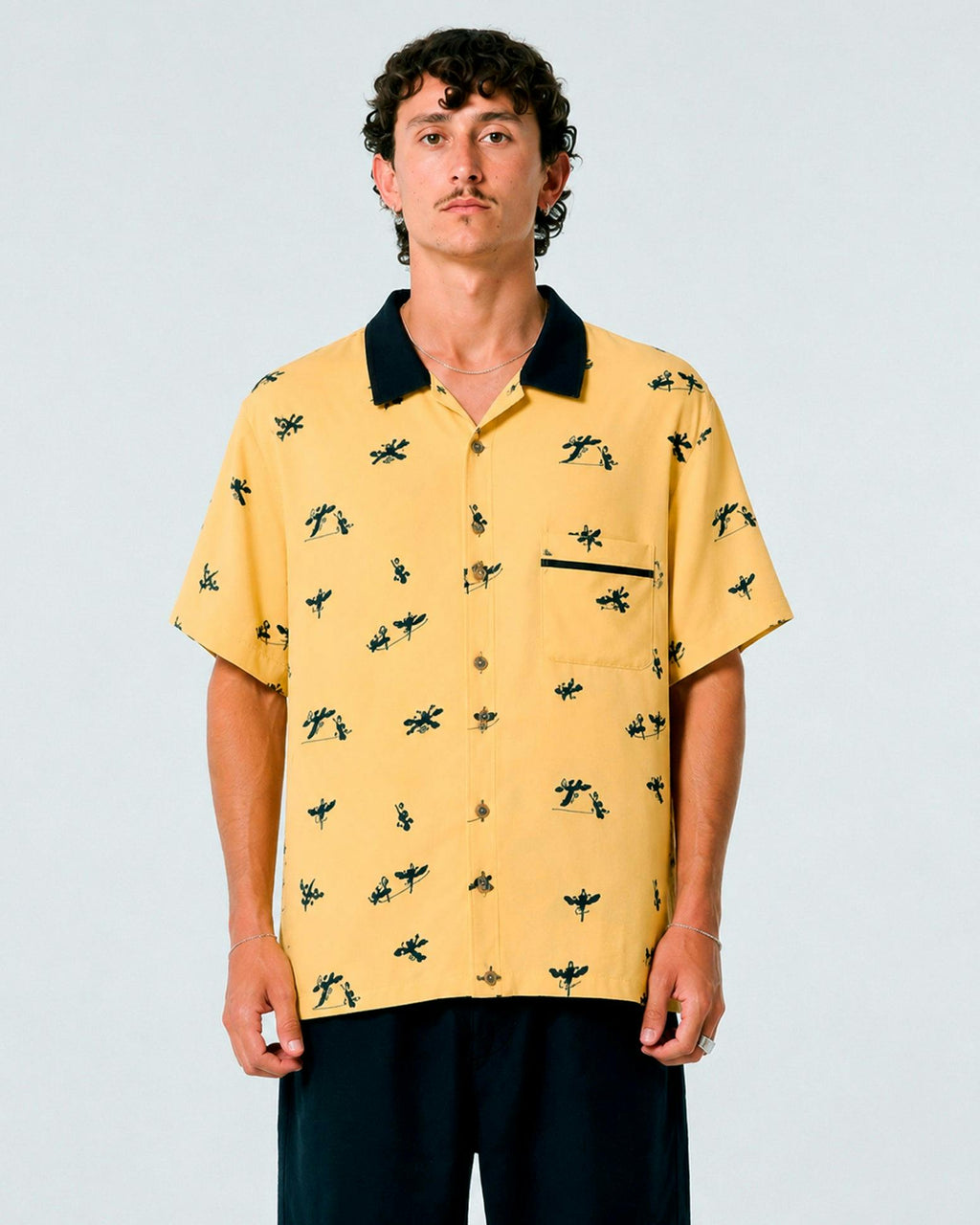 Swoopy Boy Short Sleeve Shirt - Sunflower