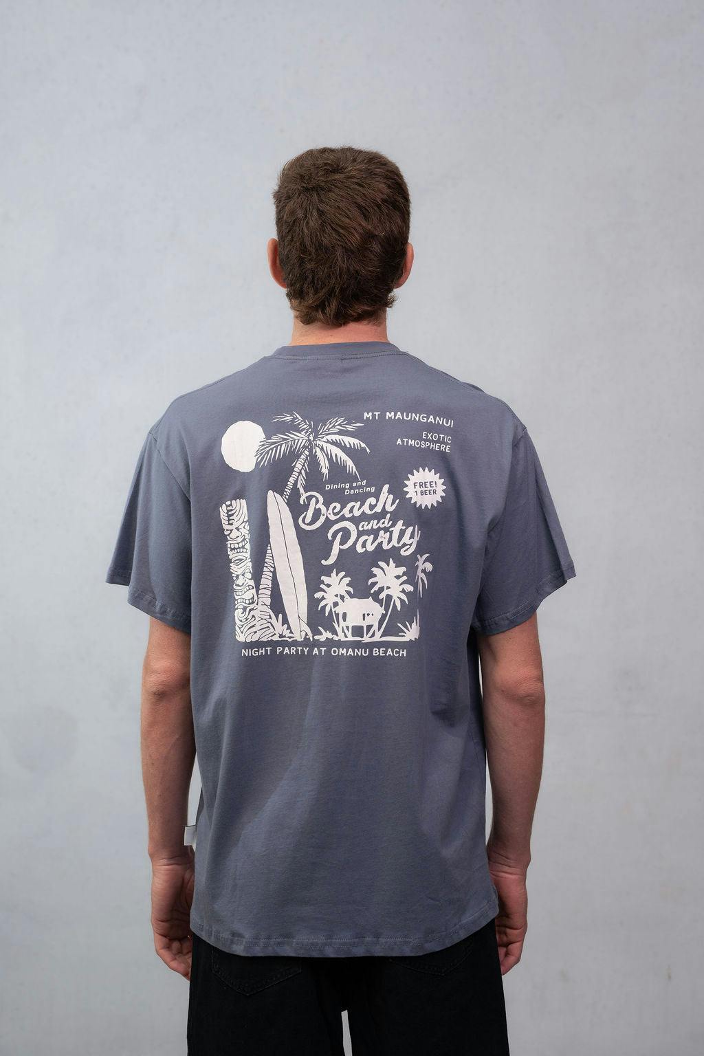 Mount Beach Party Tee - Denim