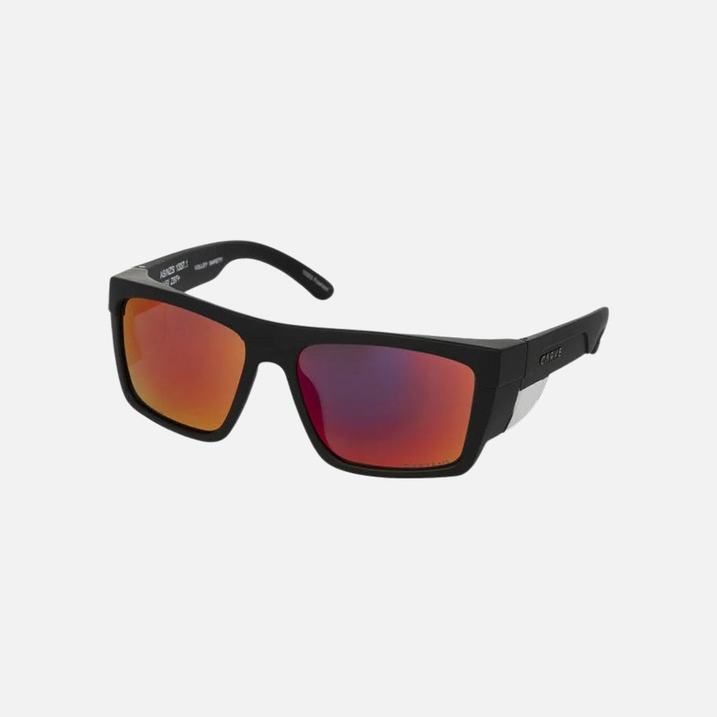 Volley - Safety Matt Black Frame - Grey Red Iridium Polarized Lens