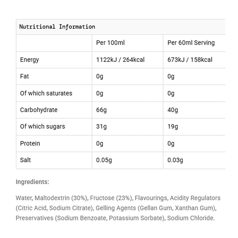 BETA FUEL Gels 60ml 30 Pack Orange