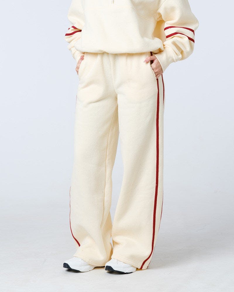 Side Stripe Wide Leg Trackpant