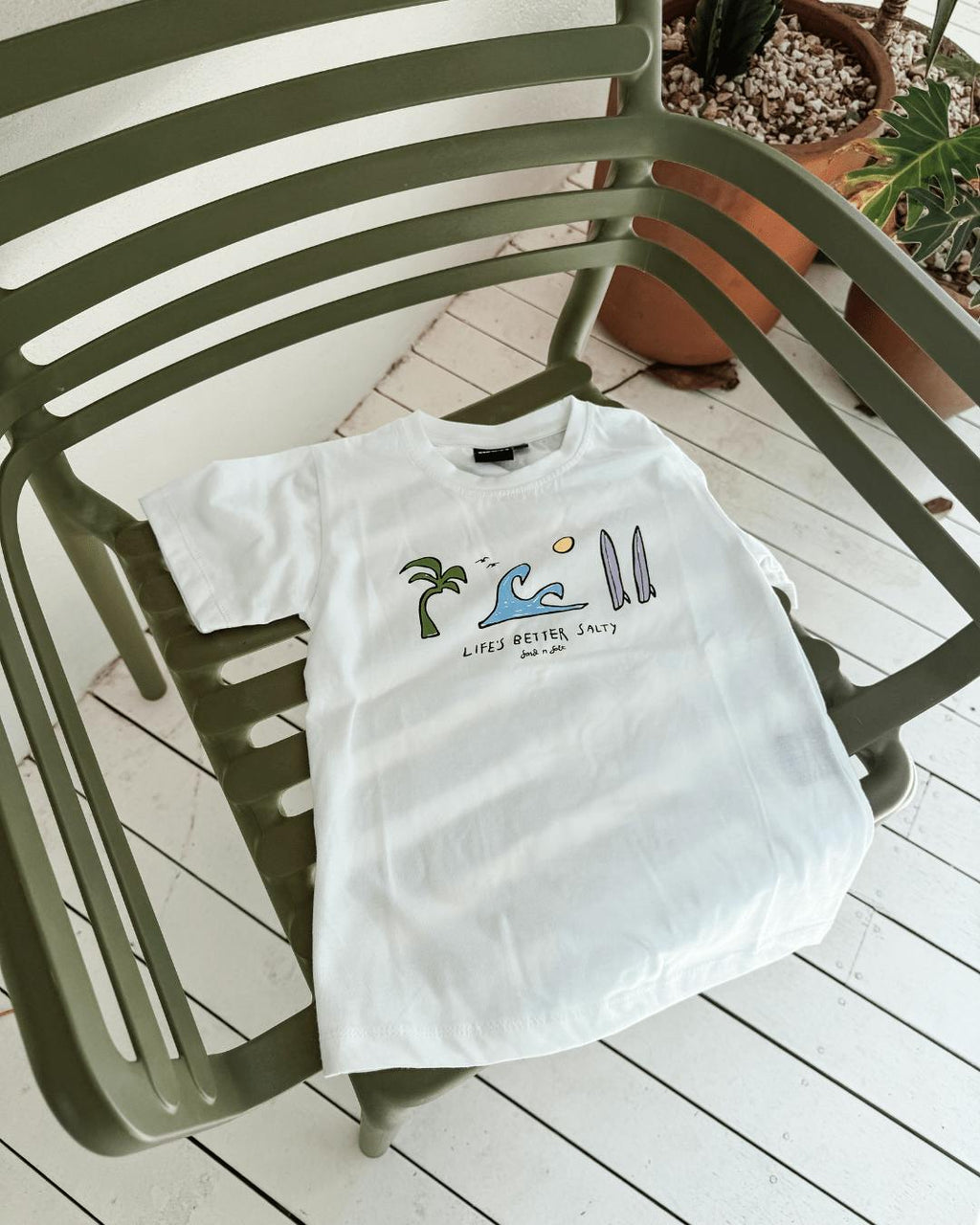 Life’s Better Salty Tee (White)