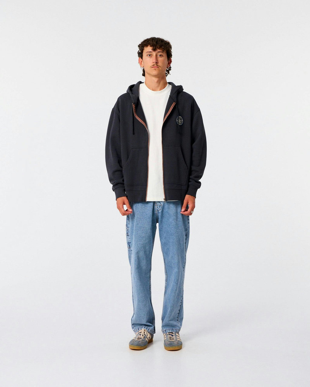 Sun Cured Zip Hood - Vintage Black