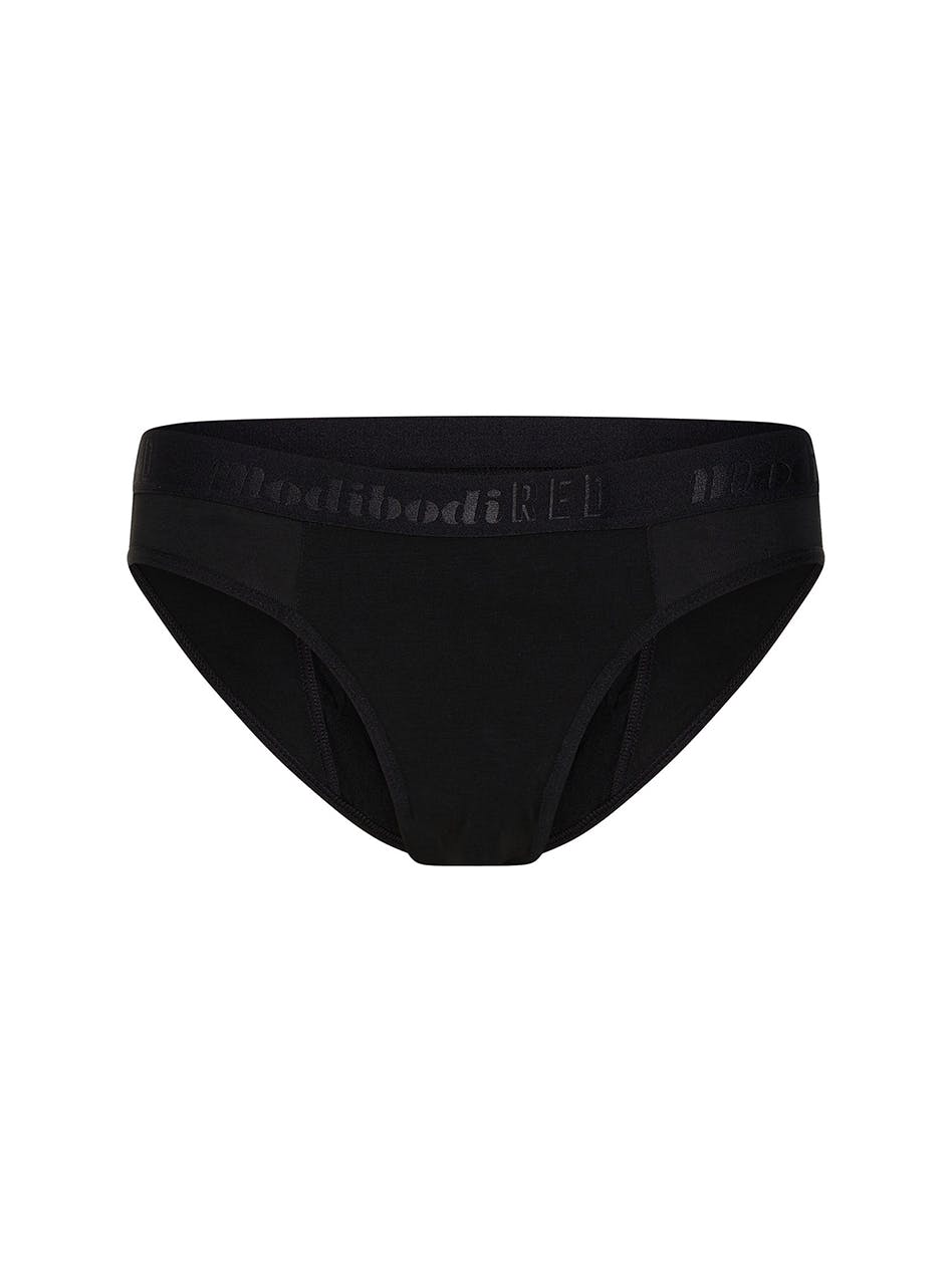Teen Hipster Period Underwear Bikini Super Absorbency Black
