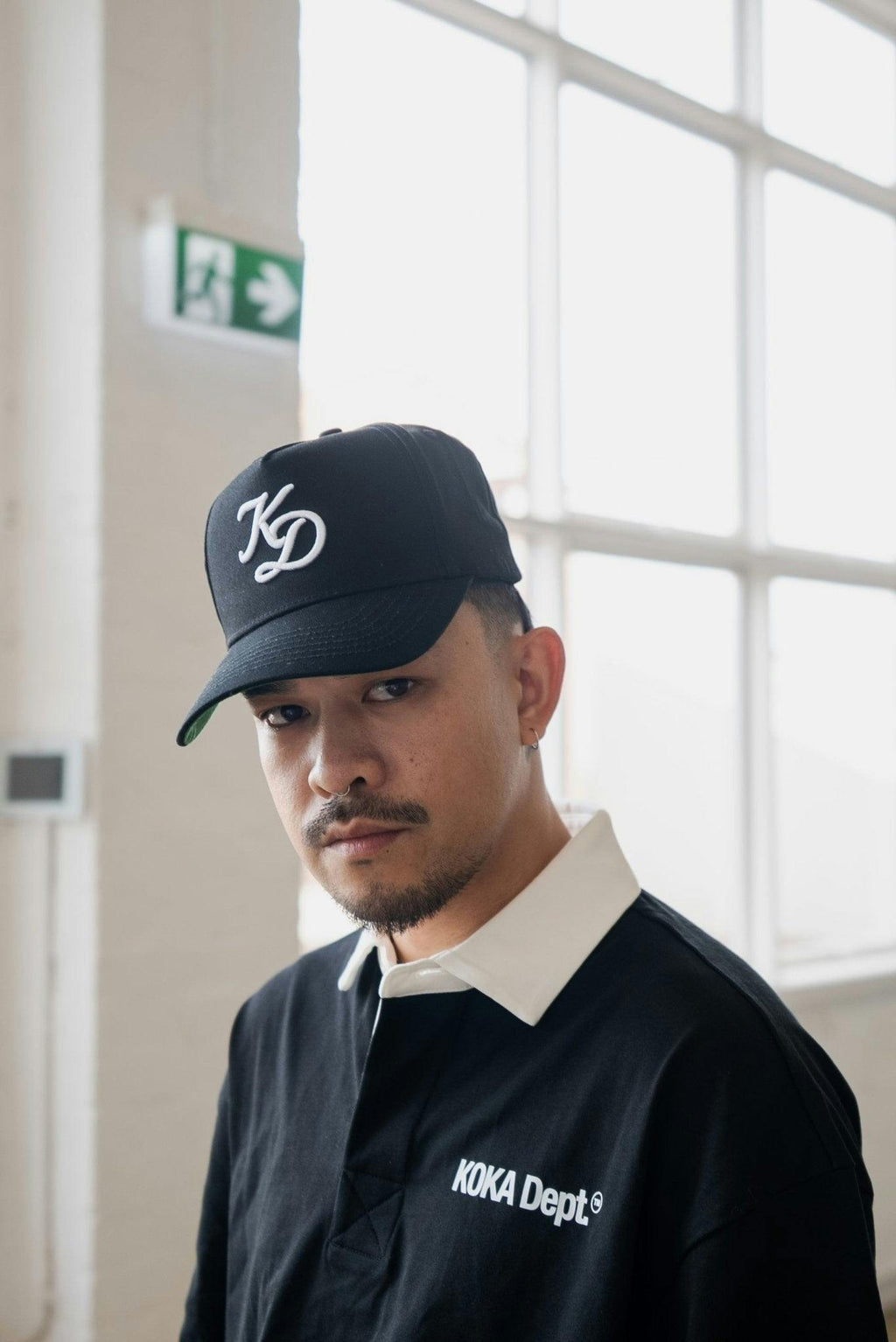 "KD" A-Frame Hat - Black