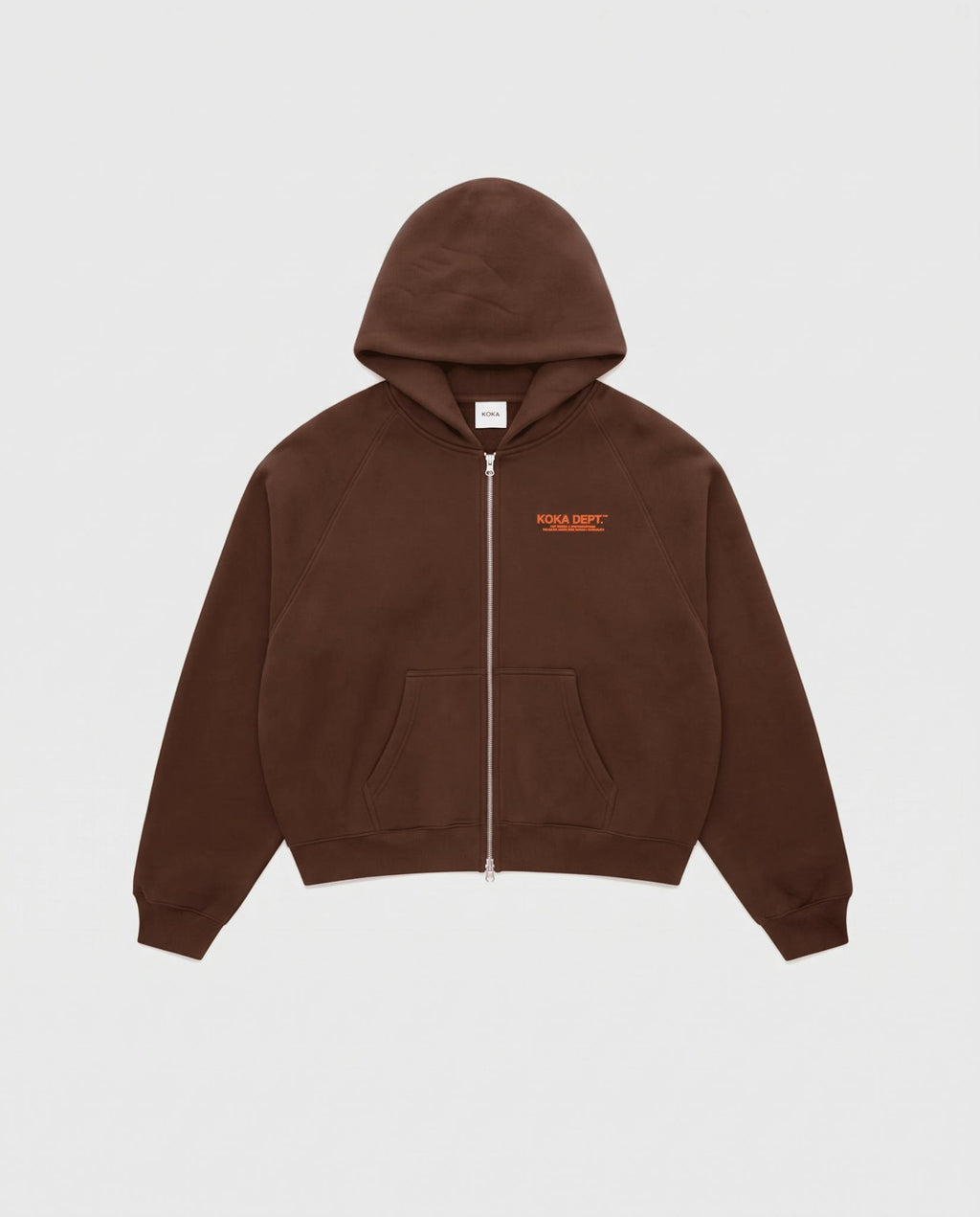 Core Zip Up Hoodie - Coffee