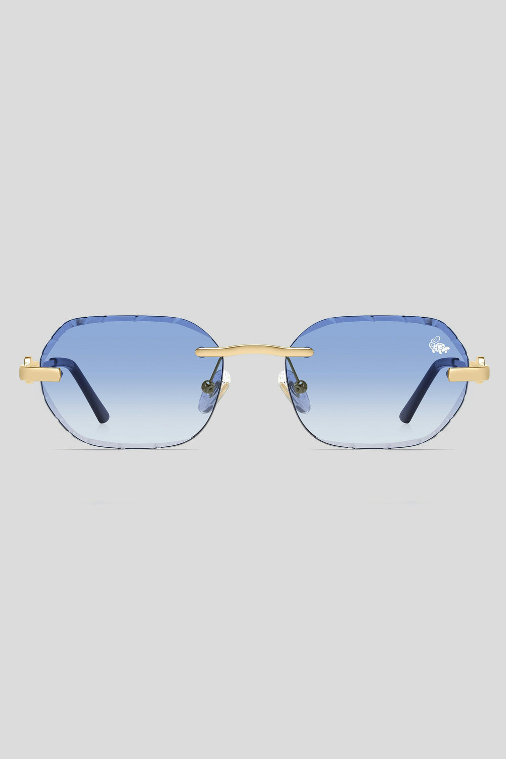 Diamond Cut Willow Blue | Gold